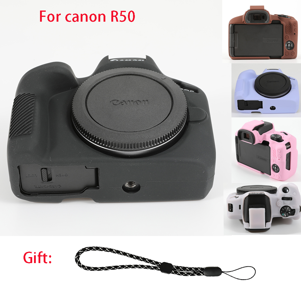 Canon Camera Eos R50 - Silicone Camera Bag Suitable for Canon