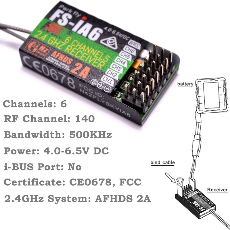 Flysky FS-IA6 Receiver 6CH Dua - Fpv Drone Antenna recension och pris