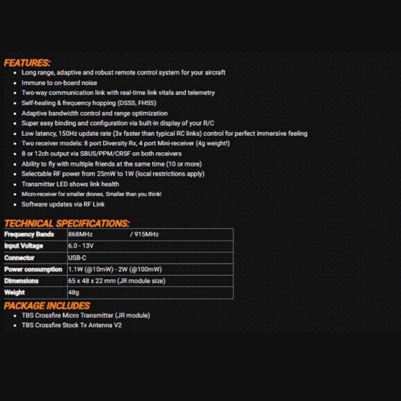 Best-TBS CROSSFIRE MICRO TX V2 - Tbs Fpv Crossfire recension och pris