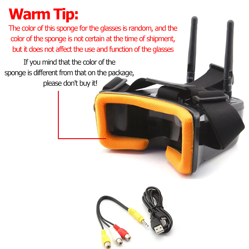 VR009 FPV Video Goggles 3Inch  - Fpv Drone Antenna recension och pris